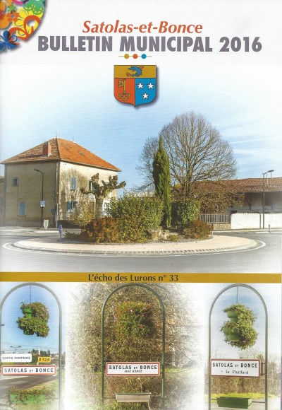 Bulletin municipal Satolas-et-Bonce 2016