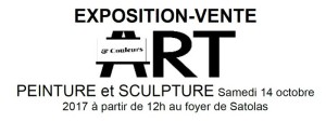 Exposition Art et Couleurs association 14 octobre 2017