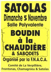 Poster boudins et sabodets FNACA