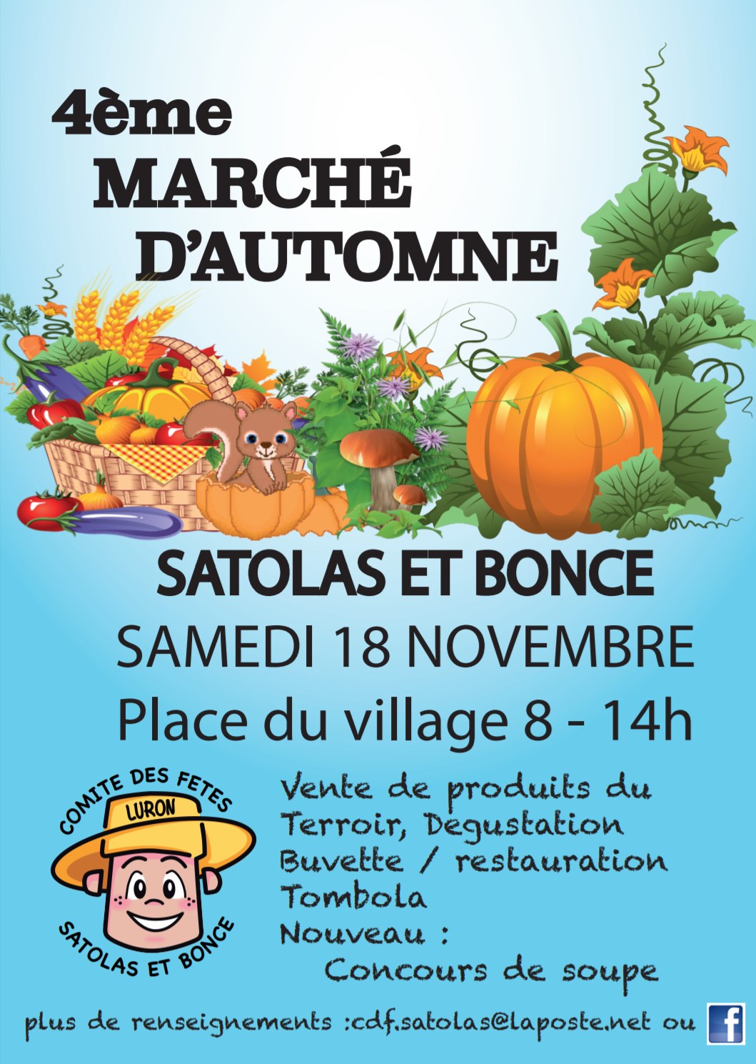 Poster marché d'automne novembre 2017