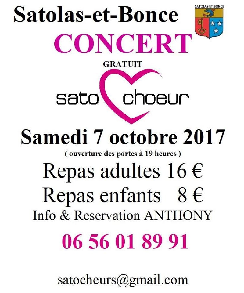 Concert Satochoeur octobre 2017