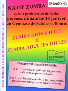 Zumba classe verte janvier 2018