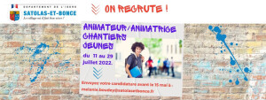 Copie de Copie de recrutement animateur chantiers jeunes