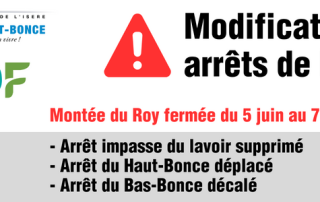 arrets bus déplacés GRDF
