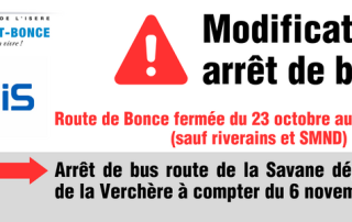 arrets bus déplacés GRDF