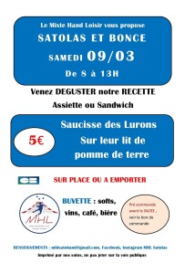 mhl vente de saucisse