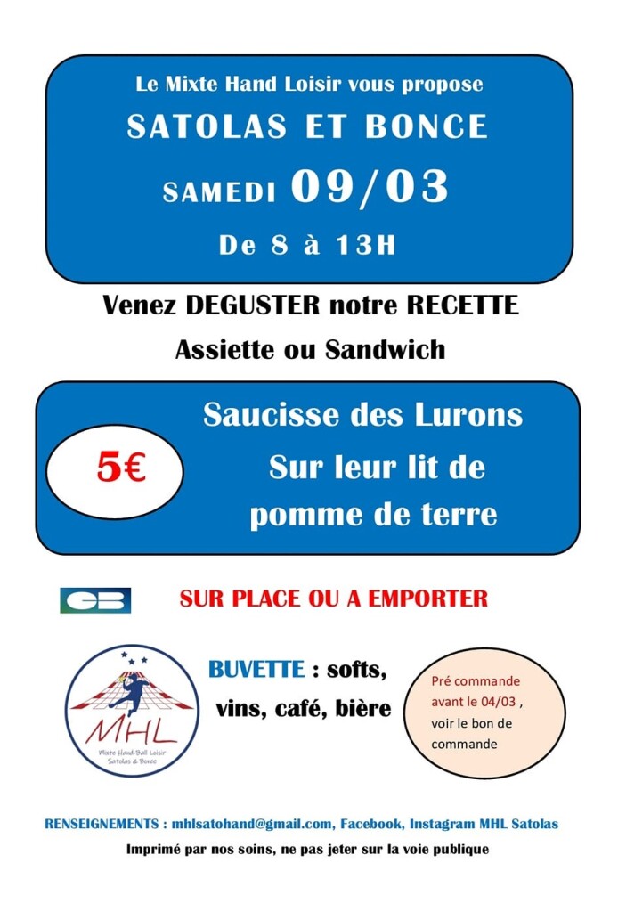 mhl vente de saucisse