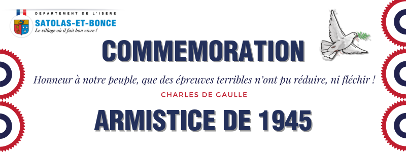 Commémoration de l’Armistice de 1945 🕊️