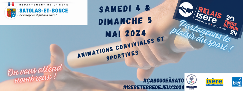 WEEK-END SPORTIF – RELAIS ISERE TERRE DE JEUX 2024