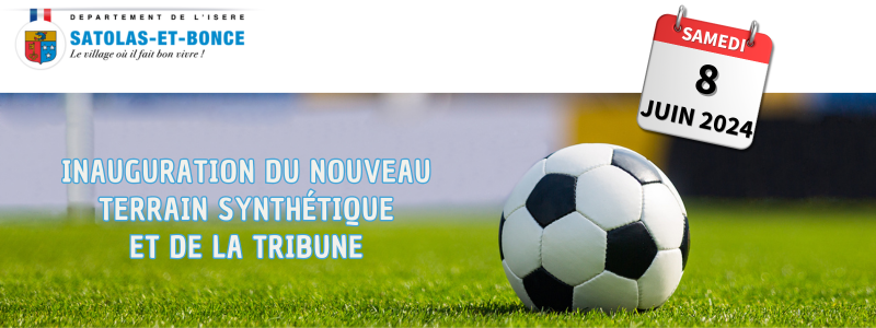 Inauguration du terrain synthétique et de la tribune ⚽