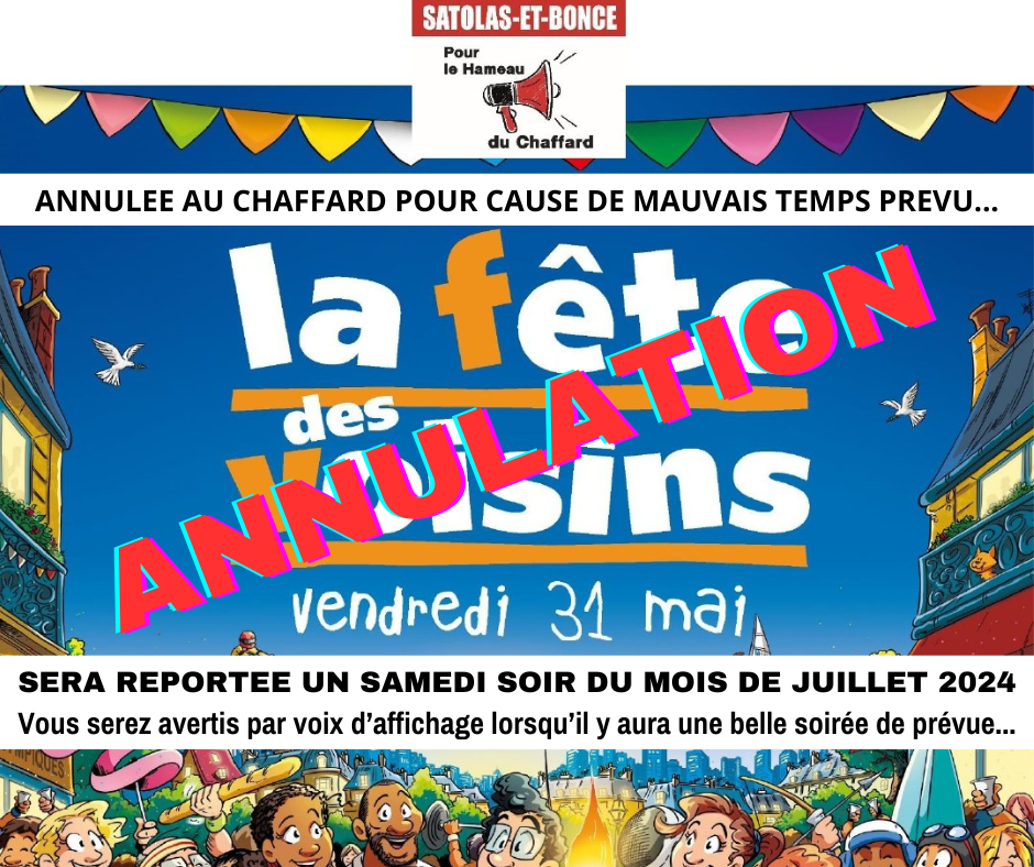fête voisins chaffard