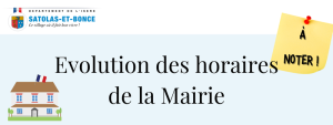 SITE WEB Horaires Mairie