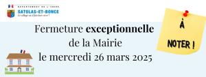 SITE WEB Fermeture Mairie