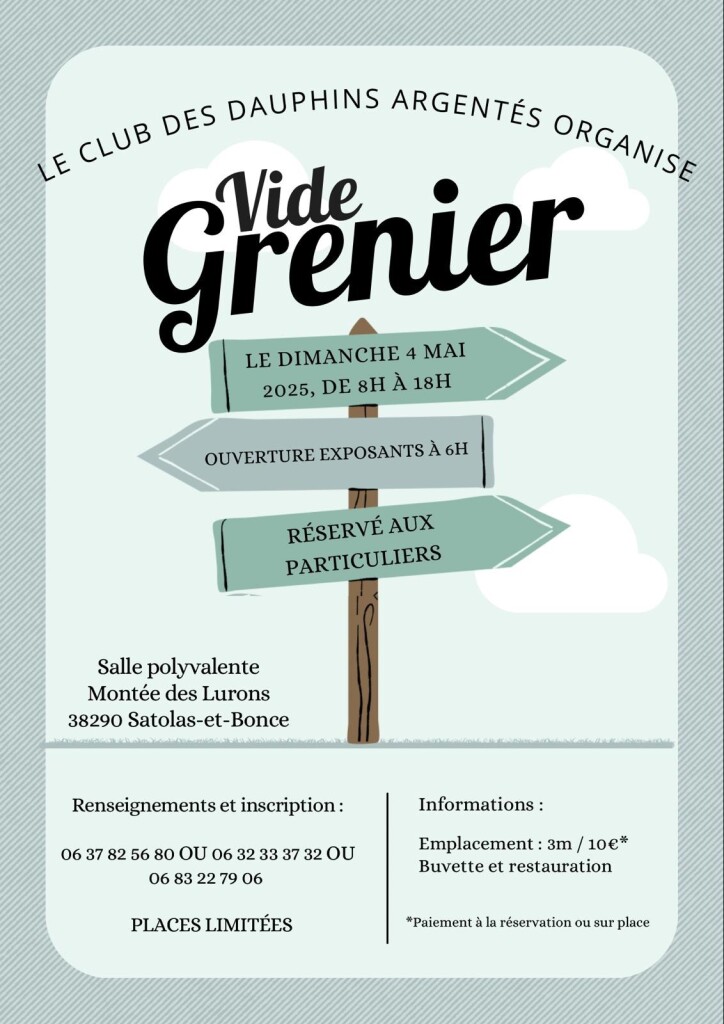 Dauphins argentés - Vide grenier 04 05 2025