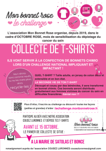 INFO collecte t-shirt OCTOBRE ROSE