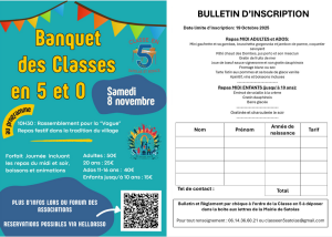 Banquet des classes en 5 08 11 2025