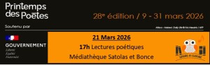Affiche P des Poètes mars 2026